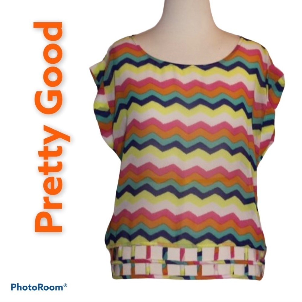 3. Pretty Good Blouse Swim Cover Sheer Size Medium